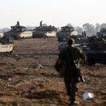 ガザ地区からの街の北と南サイドにパレスチナ飛び地のイスラエルの軍事占領を入力し打ち砕い
