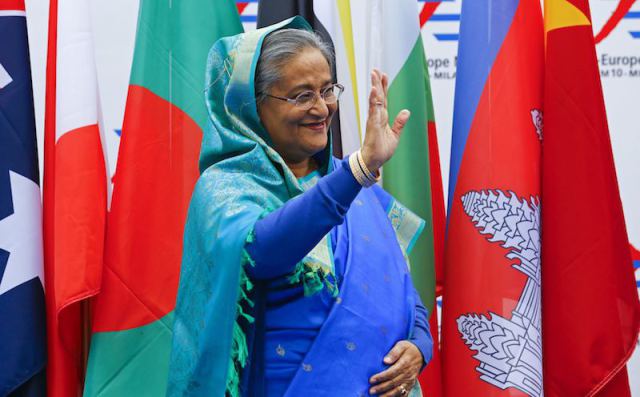 バングラデシュのシェイク·ハシナ首相