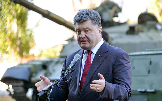 重火器が再び前面に送信する準備ができている、ウクライナの大統領