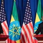 バラク・オバマ米大統領と首相エチオピアのハイレマリアム・デサレン
