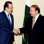 アスタナのパキスタン首相ナワズ・シャリフは、カザフスタンの首相カリム・マシモフは、地域および国際問題を議論するために会いました。
