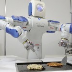 パンケーキマスター料理人は、通常、パンケーキを作るが、今のロボットはそれらを交換します