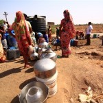 いくつかの村は、インド水不足に苦しんでました