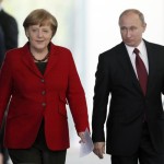 ドイツのメルケル首相とロシアのプーチン大統領