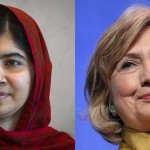 元米国務長官のヒラリークリントンとノーベル賞を受賞したパキスタンの女子高生マララ・ユスフザイ