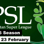 パキスタンスーパーリーグは、2016年2月4日から開始します