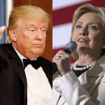 米大統領候補ドナルド・トランプとヒラリー・クリントン