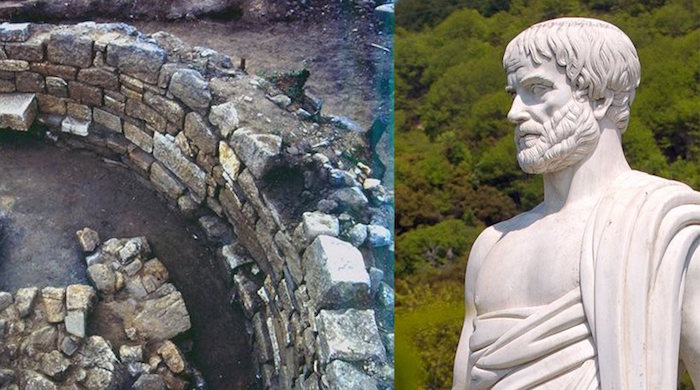 アリストテレスの墓は、ギリシャの発掘中に発見します