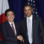 バラク・オバマ米大統領と日本の安倍晋三首相