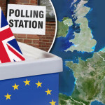 欧州連合（EU）を残すために英国に残っているために、または決定は、今日投票になります