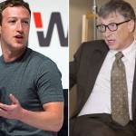 マイクロソフト創業者ビル・ゲイツ氏とFacebookのCEOのMark Zuckerberg