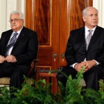 イスラエルのネタニヤフ首相とパレスチナ大統領マフムード・アッバス。