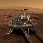 火星の画像は中国のロボット車両の最初の一瞥を提供します