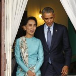 ミャンマーのリーダーバラク・オバマ氏は先月、ホワイトハウスで会議中にアウンサンスーチーに誓った彼は、制限を削除すること