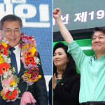 民主党、ムン・ジェイン、中党の安哲洙（アン・チョルス）大統領候補