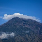 アグン山の火山、インドネシアバリ島