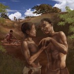 アフリカの70,000歳の人間の移動指標