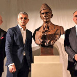 Quaid-e-Azam Muhammad Ali Jinnah大英博物館での式典の彫刻