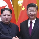 北朝鮮の金正日（キム・ジョンウン）首席代表と西安晋平