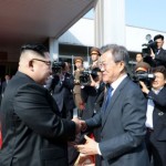 韓国のムン・ジェイン大統領と金正日（キム・ジョンウン）大統領