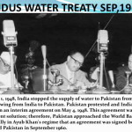 インダス水条約の世界銀行仲裁は、1960年9月19日にパキスタンとインドの間で締結された