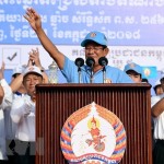 Hun Sen総理大臣は、選挙キャンペーンの最後の日に話す