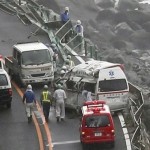 台風24号が西日本を横断して負傷した