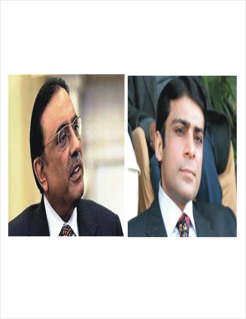 Asif Zardari、Hamza Shahbaz