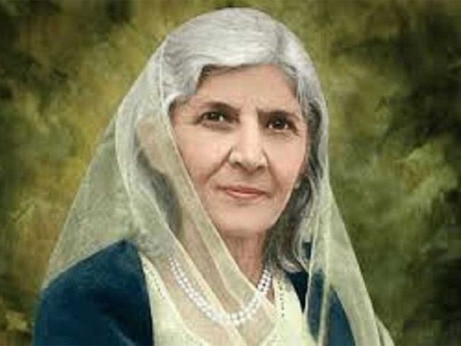  国の母、Mohtarma Fatima Jinnah