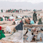 アフガニスタンでの内戦と飢amineにより何百もの家族が空の下で暮らすことを余儀なくされた