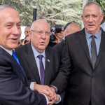 イスラエルのネタニヤフ首相が政治的ライバルのベニー・ガンツと会談