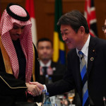 サウジアラビアのファイサル・ビン・ファルハン外相と茂木敏光外務大臣