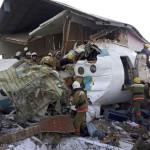 今朝カザフスタンのアルマトイ空港近くでベックエアがcrash落した