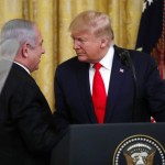 ドナルド・トランプ米国大統領とイスラエルのベンジャミン・ネタニヤフ首相記者会見