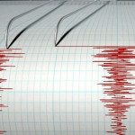 日本の北海道付近の5.4マグニチュード地震