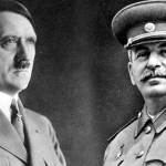 ドイツの指導者アドルフ・ヒトラーとソビエトの指導者ジョセフ・スターリン