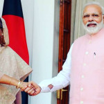 インドのナレンドラ・モディ首相とそのカウンターパートであるハシナ・ワジッド