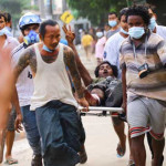 ミャンマーでは、2日間で94人の抗議者が殺害され、184人が殺害された。